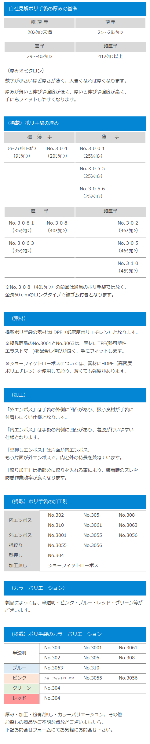 最大78％オフ！ ポイント2倍 長い手袋 ロング手袋 使い捨て ポリエチレン手袋 業務用 介助 水産 ブルー 48cm No314  ポリグローブエンボス ロング 100枚 1袋 discoversvg.com